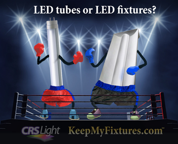 LED tubevs. led light troffer