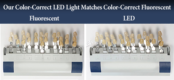 dental guide LED light comparison pic