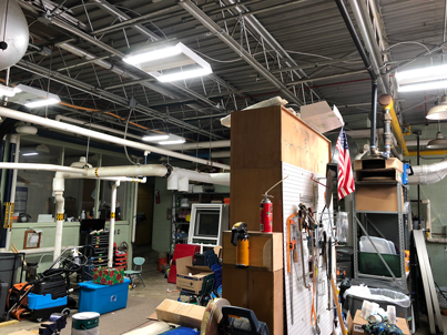 mechanics room high bay LED lights